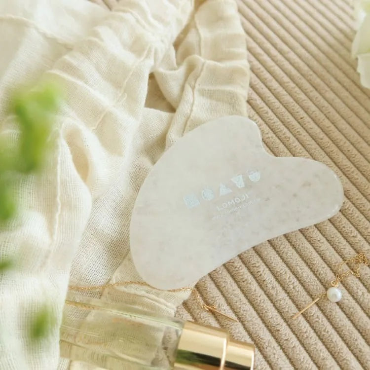 Lomoji White Jade Facial Gua Sha Board (Mid Aug Preorder)