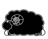 Rubber Anne - Sheep Bath Mat (60x40cm x 5mm) Mid Apr Preorder