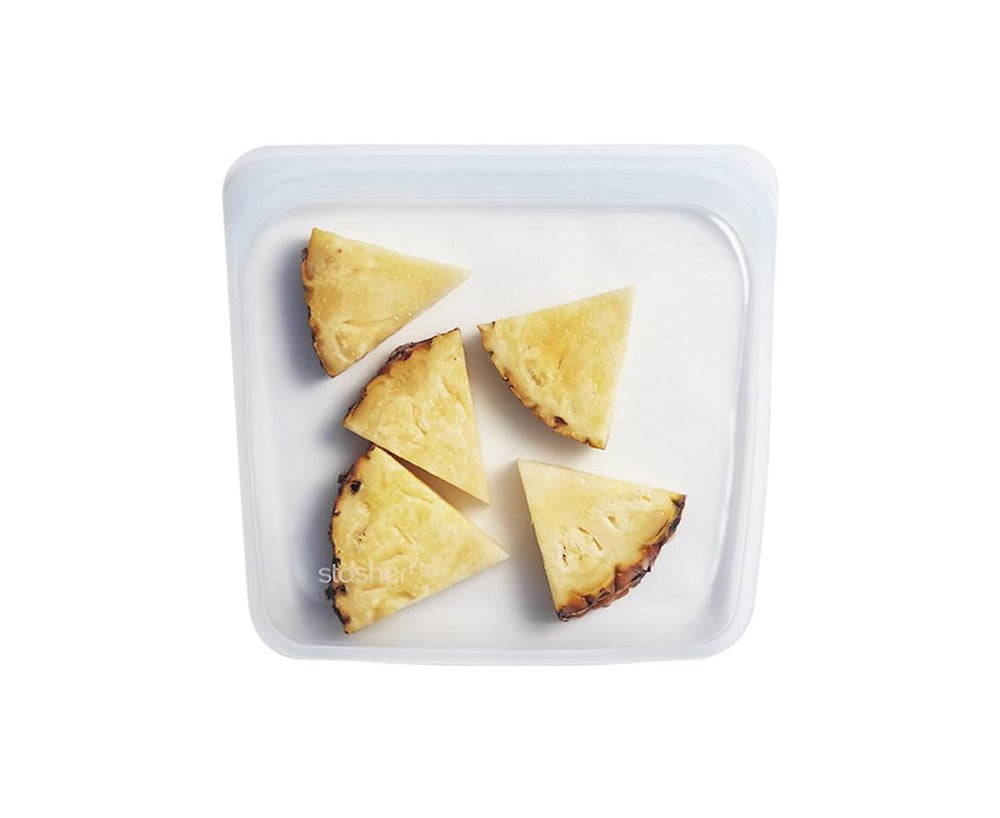 Stasher - Sandwich 2pc Clear, Raspberry