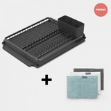 Brabantia Drying Rack - Dark Grey with free cleaning pads