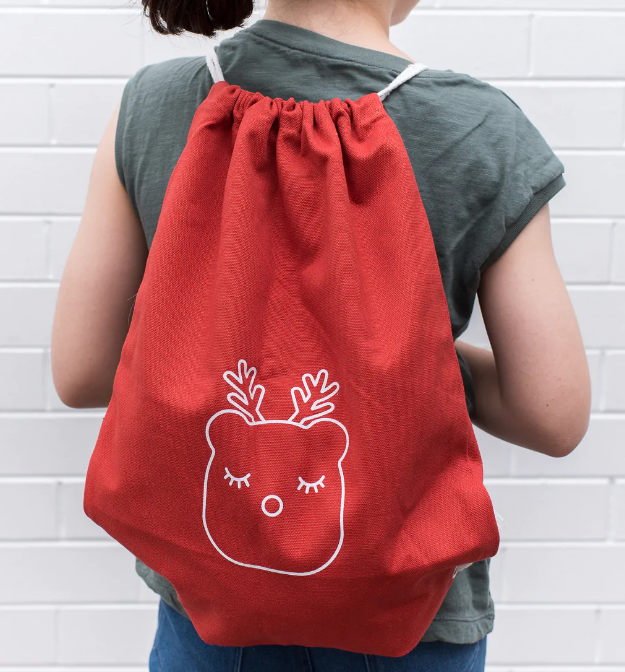 We Might Be Tiny Drawstring Bag - Tiny Prancer  (limited edition)